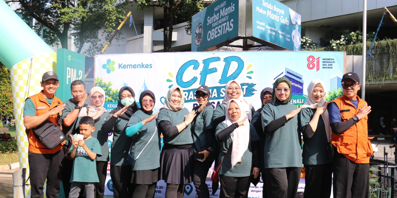 TINGKATKAN USIA HARAPAN HIDUP, KEMENKES DAN PEMPROV DKI JAKARTA KAMPANYEKAN HIDUP SEHAT DI CFD