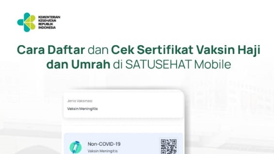 Sertifikat Vaksin Meningitis Sekarang Bisa Diunduh di SATUSEHAT Mobile